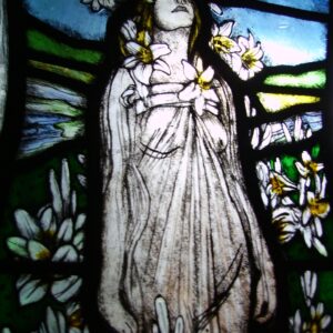 Figure in Landscape (Mucha)(LED-Framed)